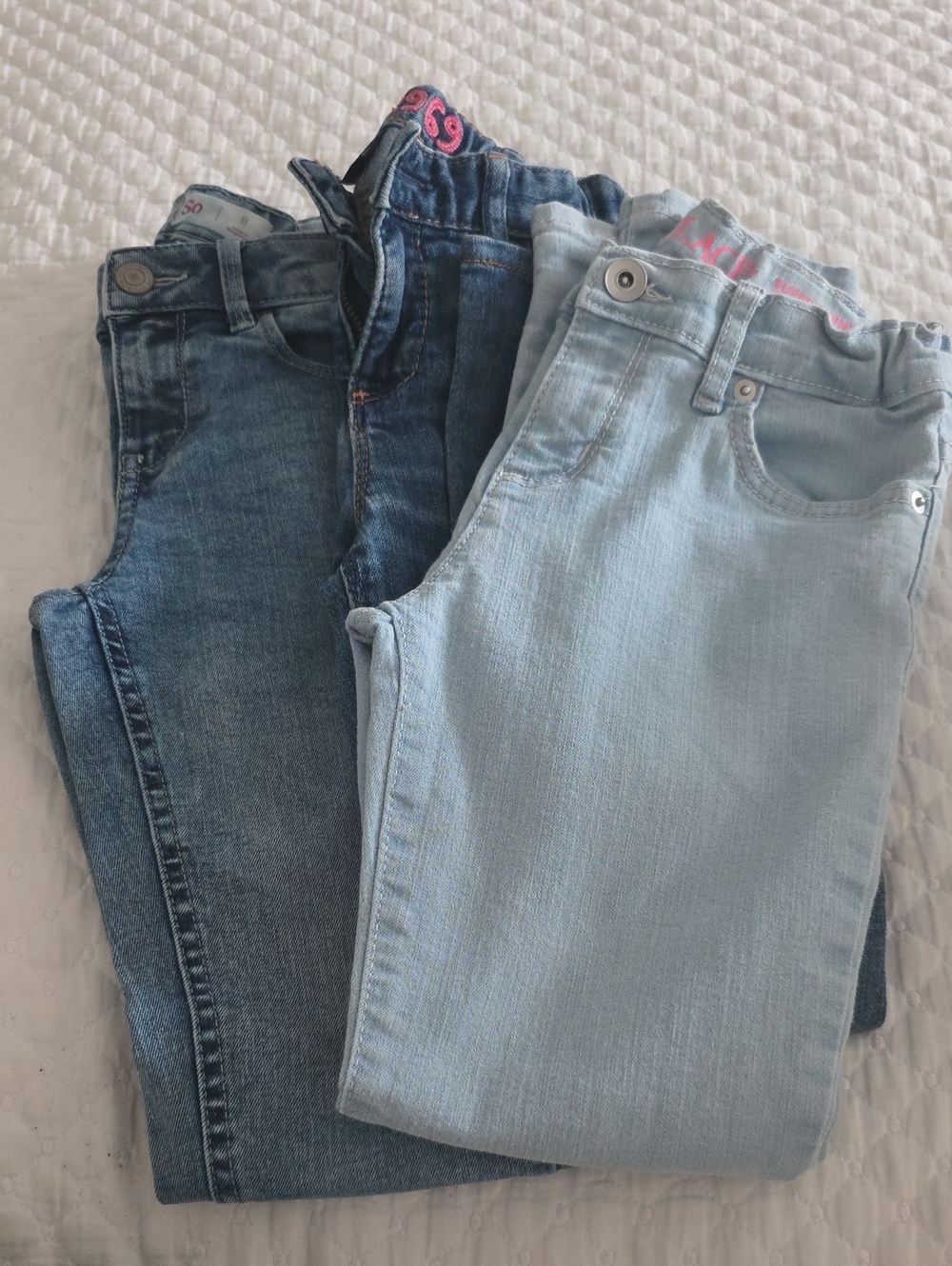 Skinny Kids's Light & Medium Blue Jeans - Bundle of 3 Size 8